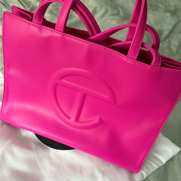 Telfar Handbags - Telfar Pink Azalea Medium Shopping Bag